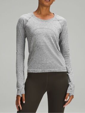 lululemon athletica Swiftly Tech Long-Sleeve Shirt 2.0 - Light Gray Heather